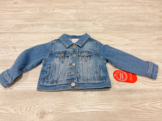 Wonder Nation Girls Button Down Jean Jacket
