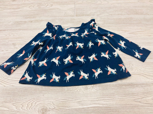HannaAndersson Unicorn Print Long Sleeve Shirt