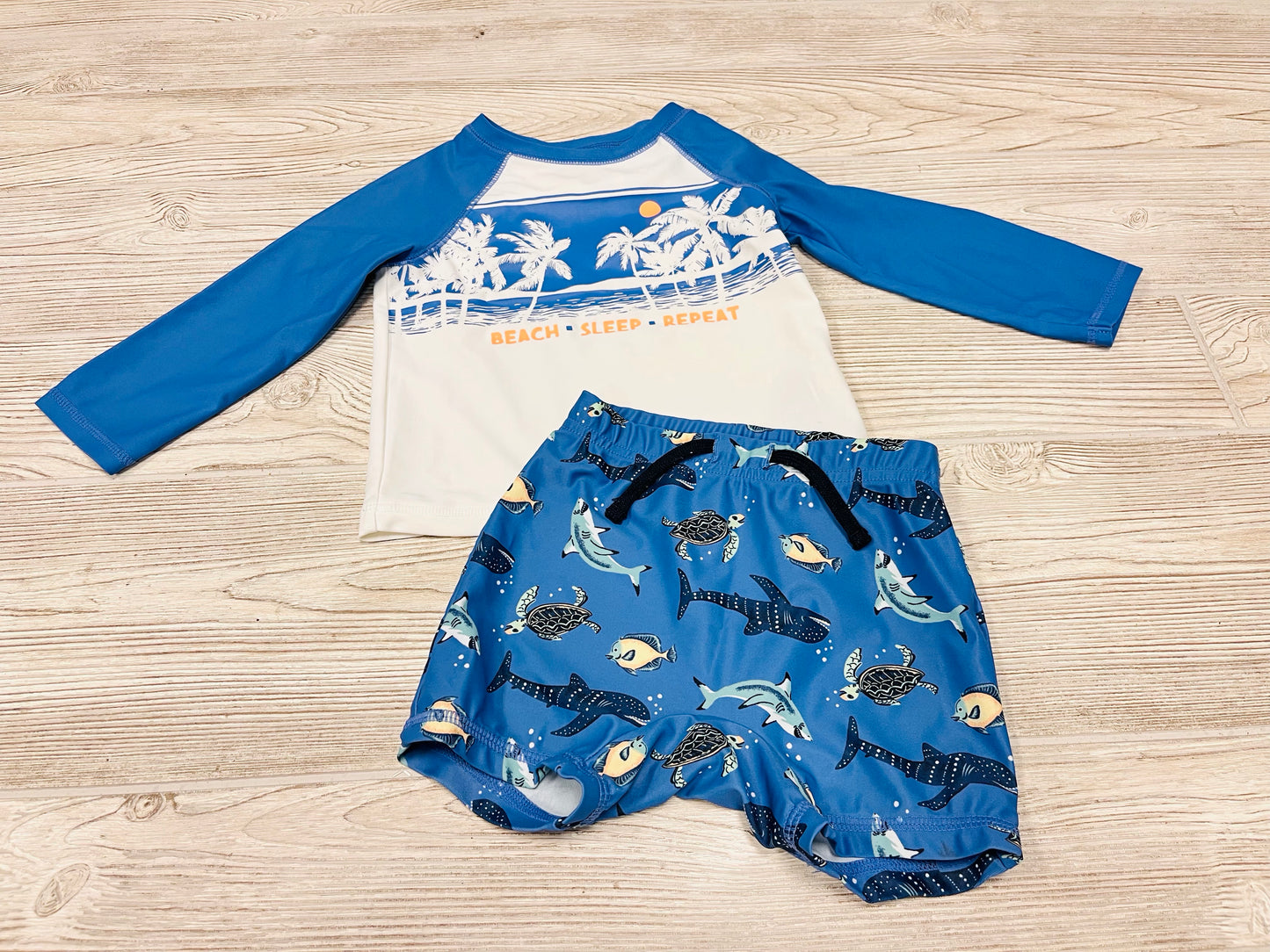 Old Navy Boys Two Piece Beach Swimsuit