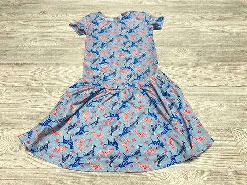 DotDot Smile Dog Print Short Sleeve Dress