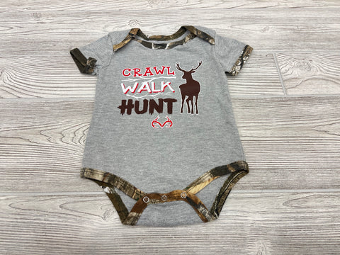 RealTree “Crawl Walk Hunt” Short Sleeve Onesie