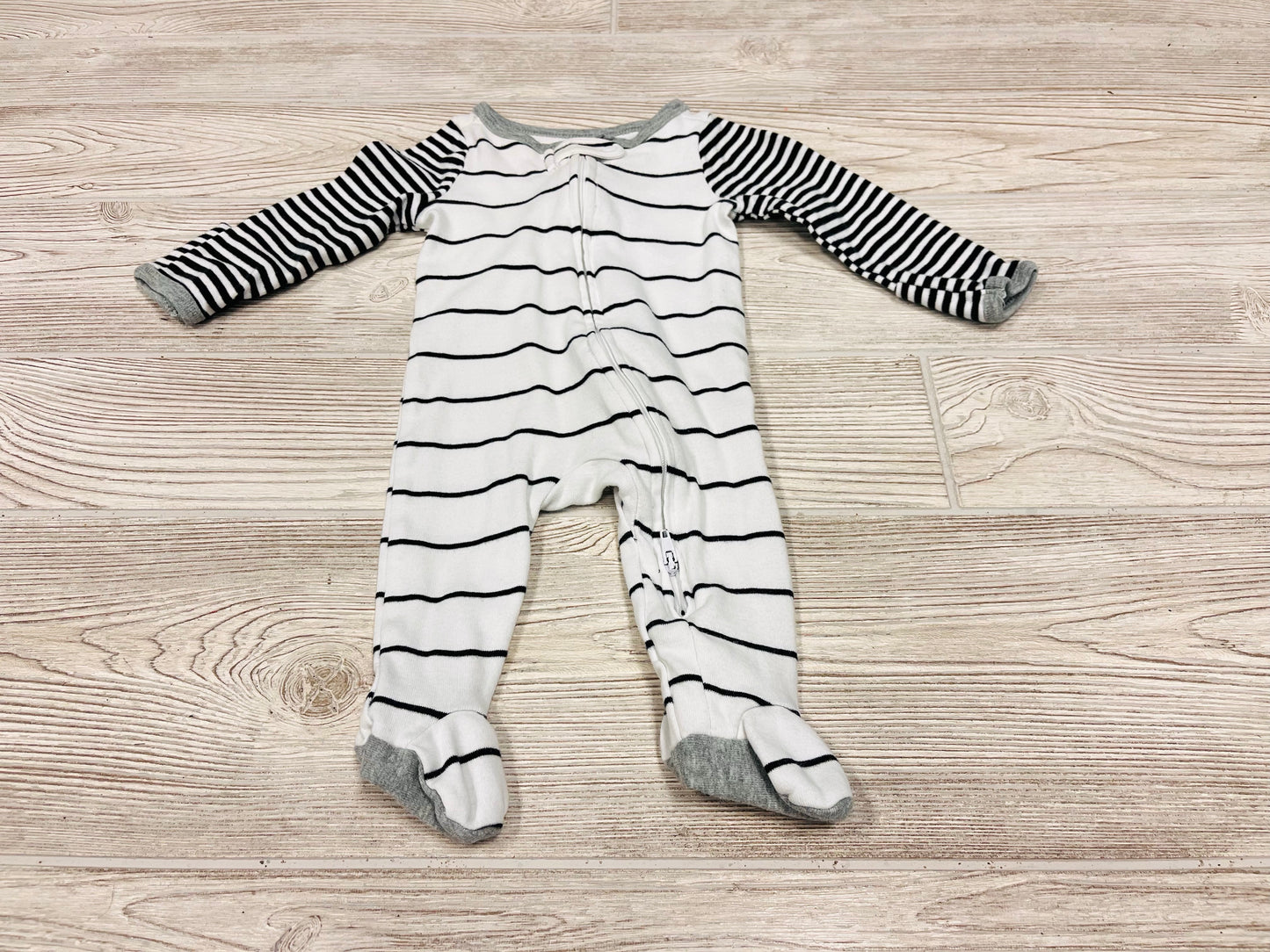 Cloud Island Striped Zip Up Pajama