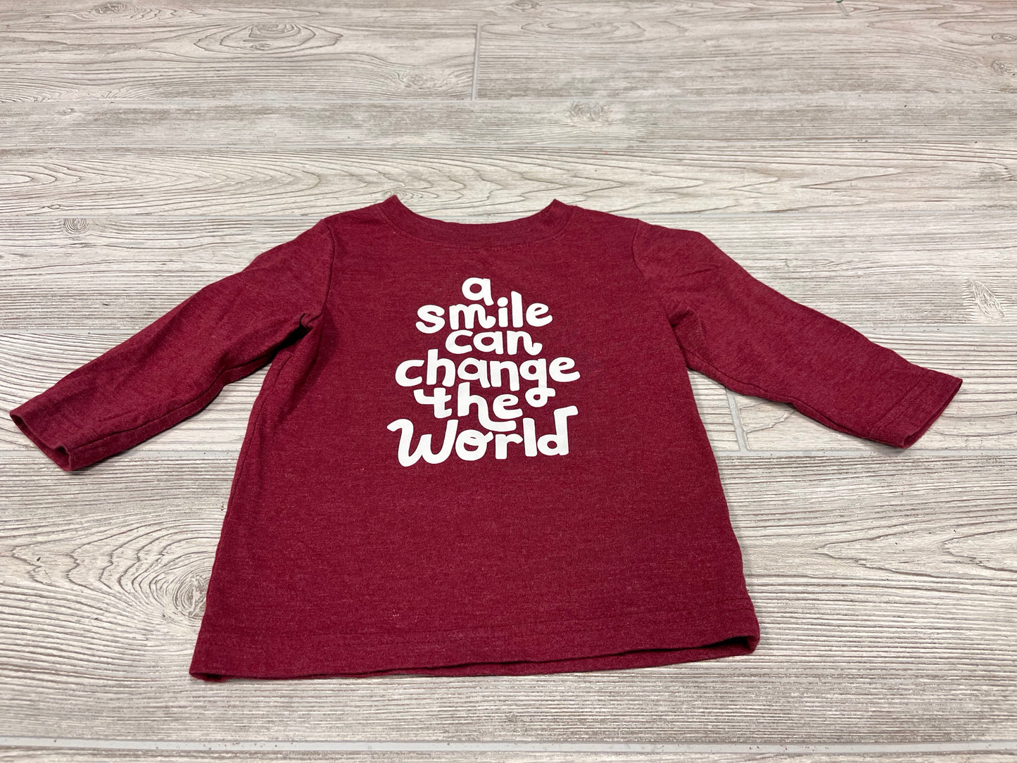 Cat & Jack “A Smile Can Change The World” Long Sleeve Shirt