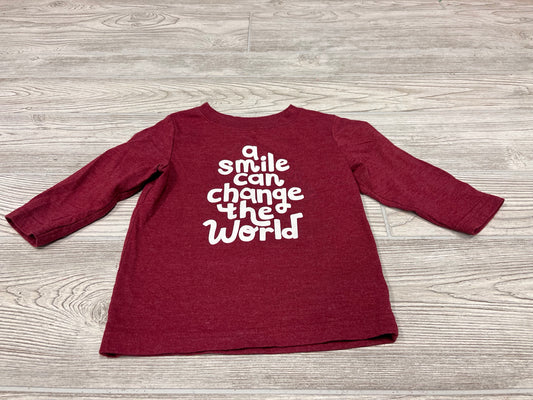 Cat & Jack “A Smile Can Change The World” Long Sleeve Shirt