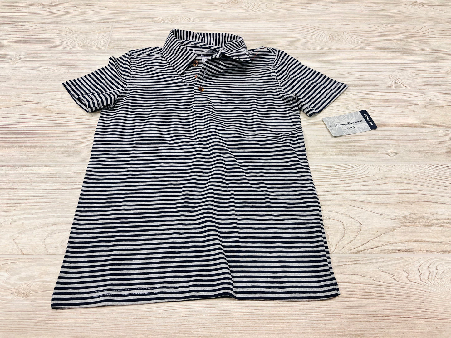 Tommy Bahama Striped Short Sleeve Polo Shirt