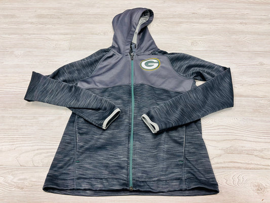 NFL Team Apparel Green Bay Packers Hooded Athletic Zip Up Sweatshirt