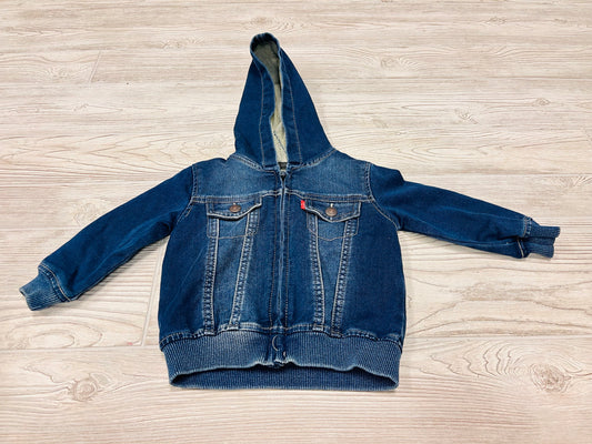Levi’s Hooded Zip Up Jean Jacket