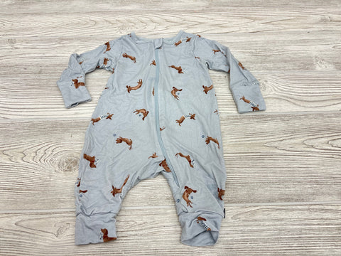 Modern Moments Zip Up Dog Print Outfit