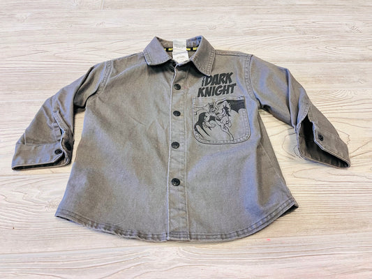 Batman The Dark Knight Button Down Long Sleeve Shirt