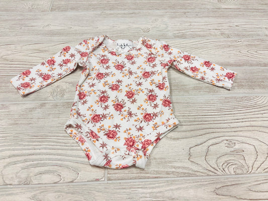 Nicole Miller Flower Print Long Sleeve Onesie