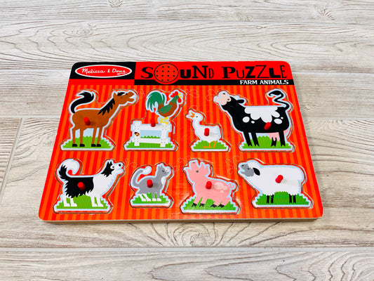 Melissa & Doug Sound Puzzle - Farm Animals