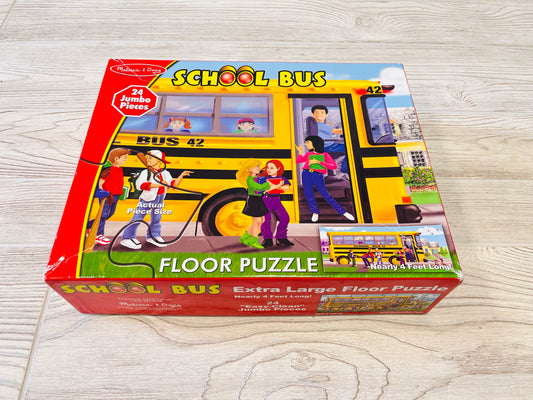 Melissa & Doug Floor Puzzle - School Bus