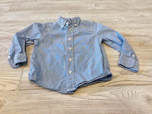 OshKosh Striped Button Down Long Sleeve Shirt