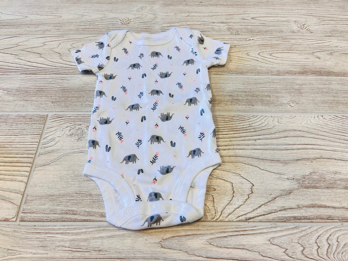 Just One You by Carter’s Elephant Print Short Sleeve Onesie