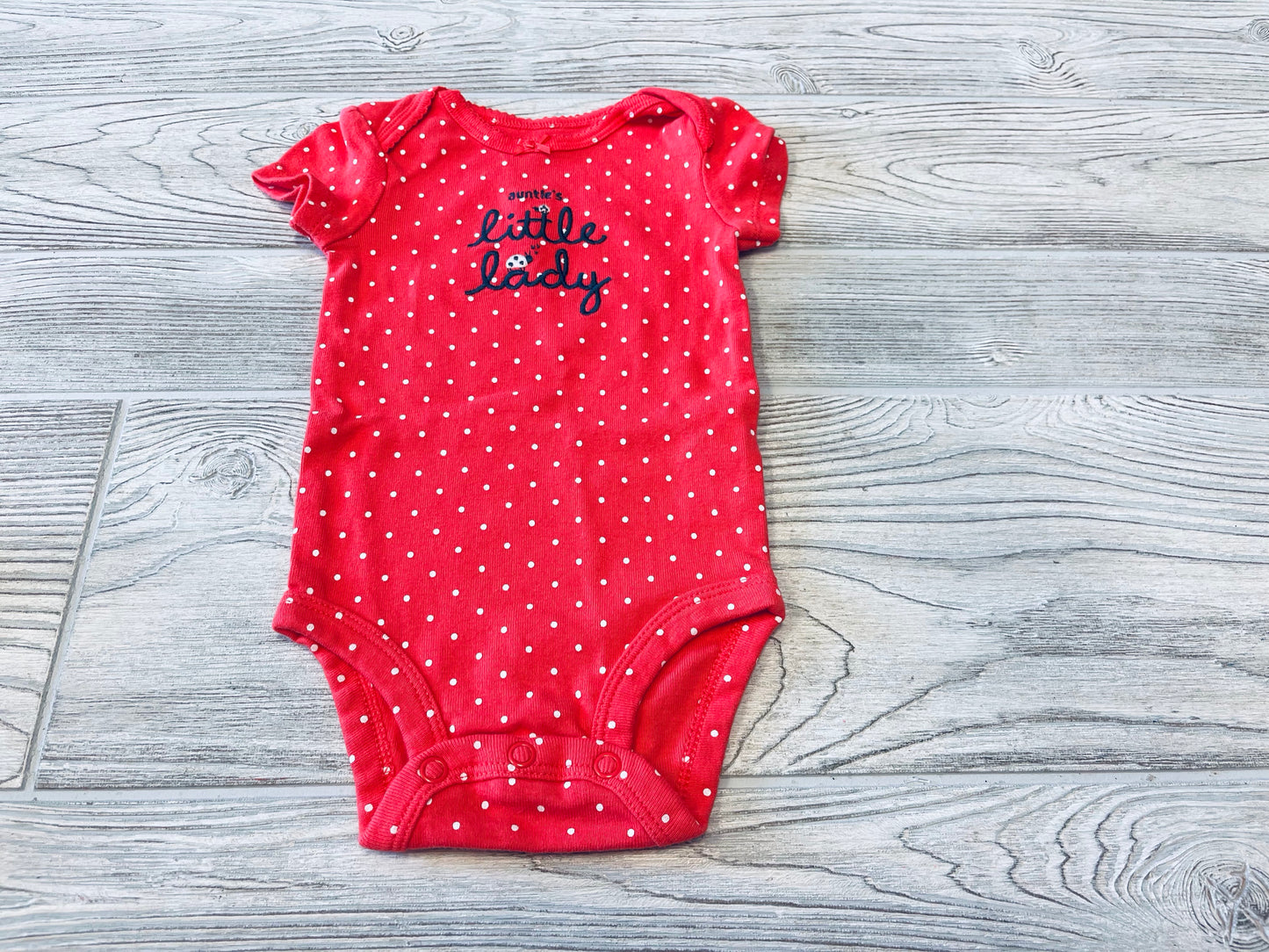 Carter’s “Auntie’s Little Lady” Short Sleeve Onesie