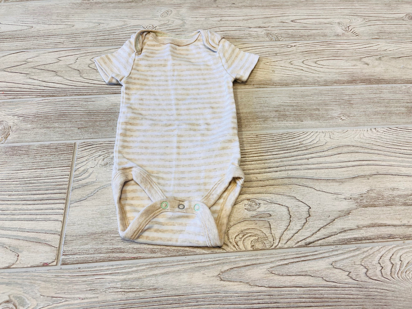 Cloud Island Striped Short Sleeve Onesie