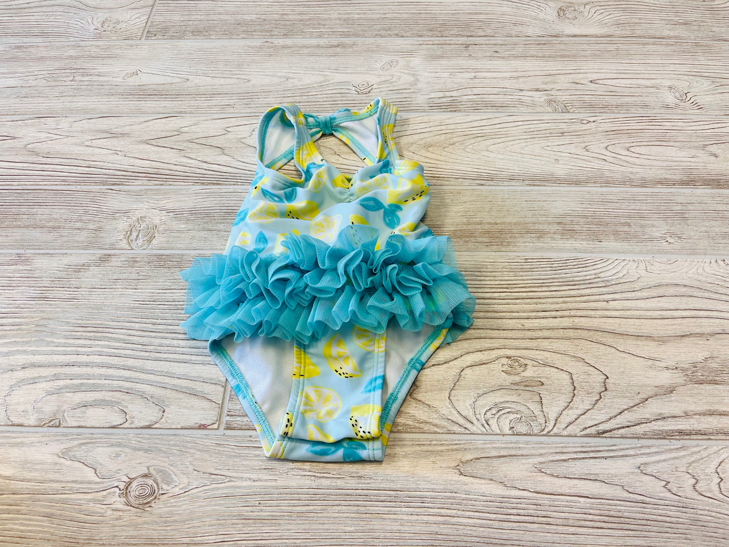 Cat & Jack Lemon Print Swimsuit