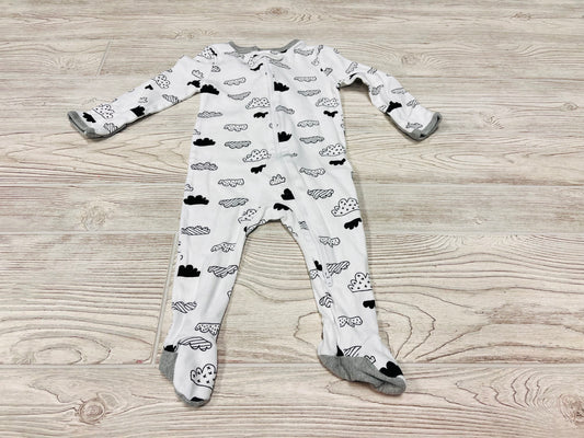 Cloud Island Cloud Print Zip Up Pajama