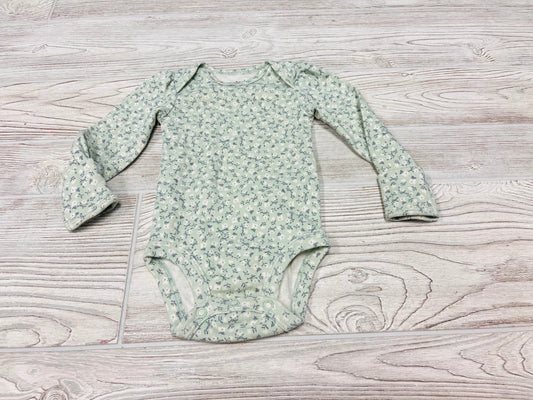 Carter’s Flower Print Long Sleeve Onesie
