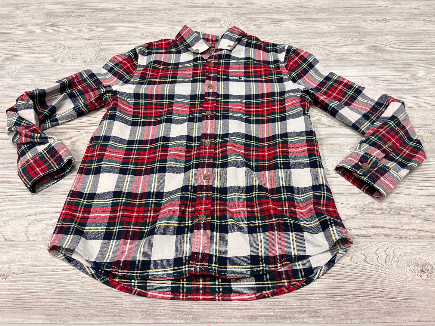 Vineyard Vines Flannel Long Sleeve Button Down Shirt