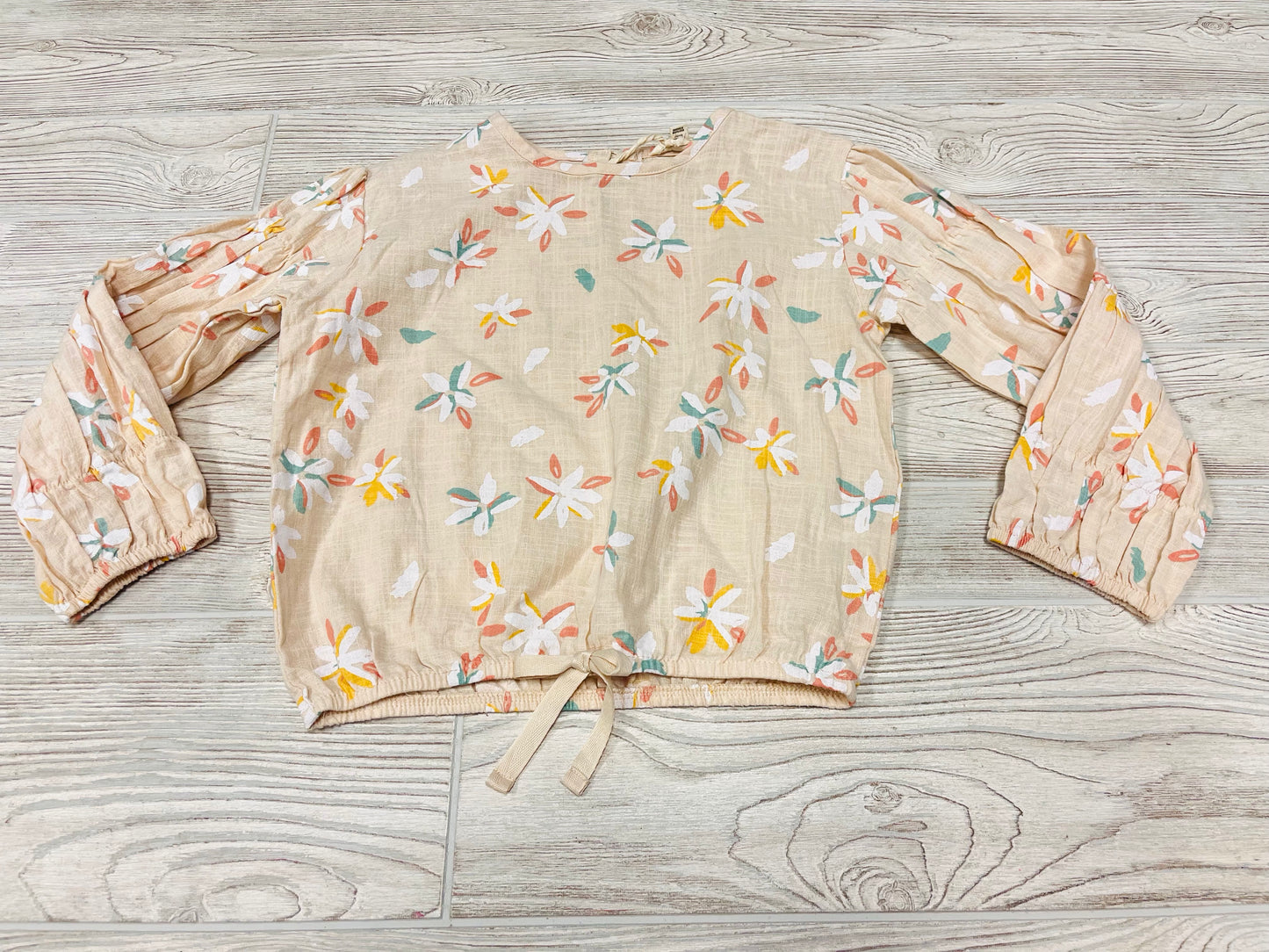 Jessica Simpson Flower Print Long Sleeve Shirt
