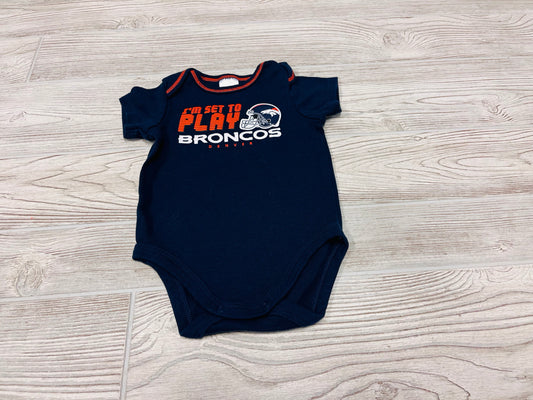 NFL Team Apparel “I’m Set To Play” Denver Broncos Short Sleeve Onesie