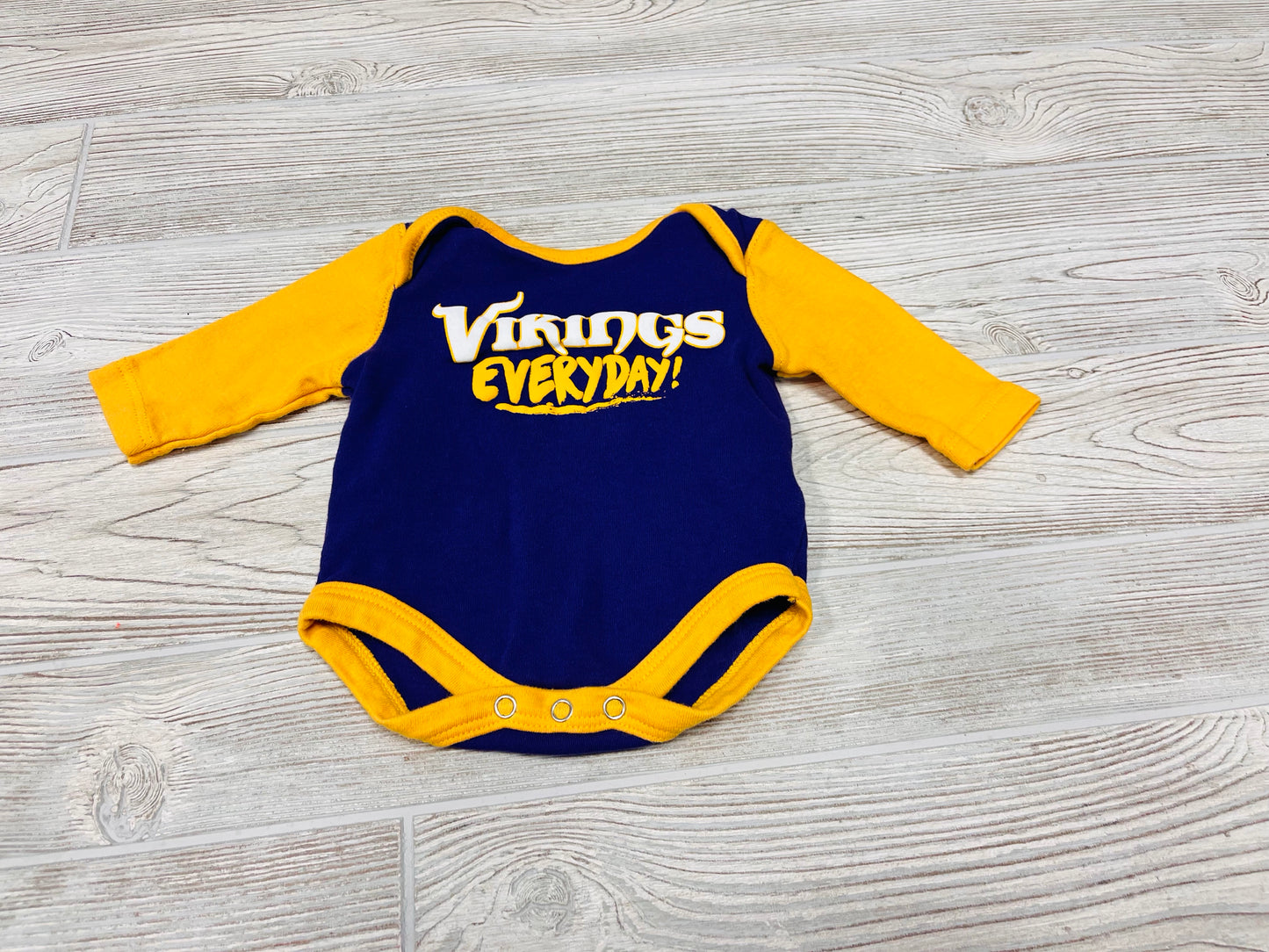 NFL “Vikings Everyday!” Long Sleeve Onesie