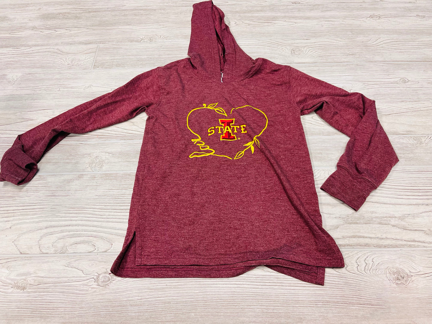 Wes And Willy Hooded Iowa State University Long Sleeve Shirt