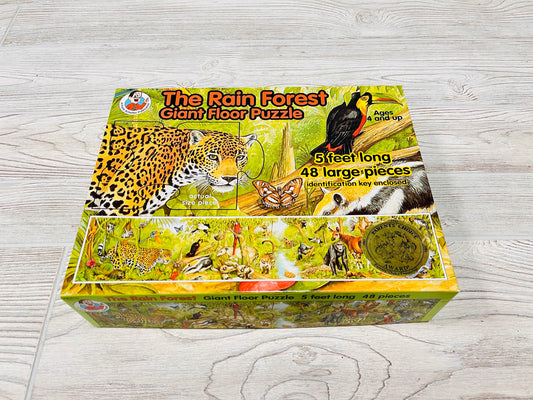 Vintage The Rain Forest Giant Floor Puzzle