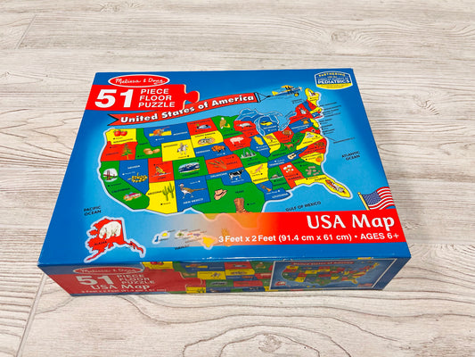 Melissa & Doug USA Map Floor Puzzle