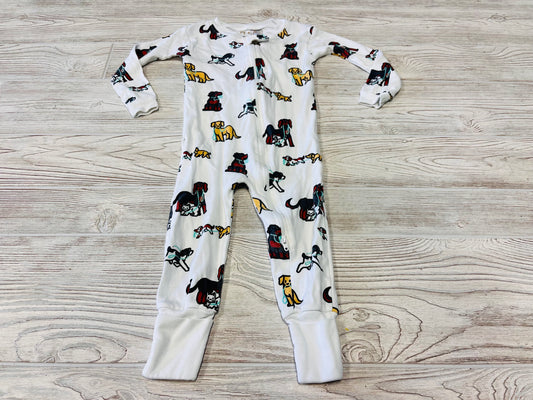 Monica + Andy Dog Print Zip Up Pajama