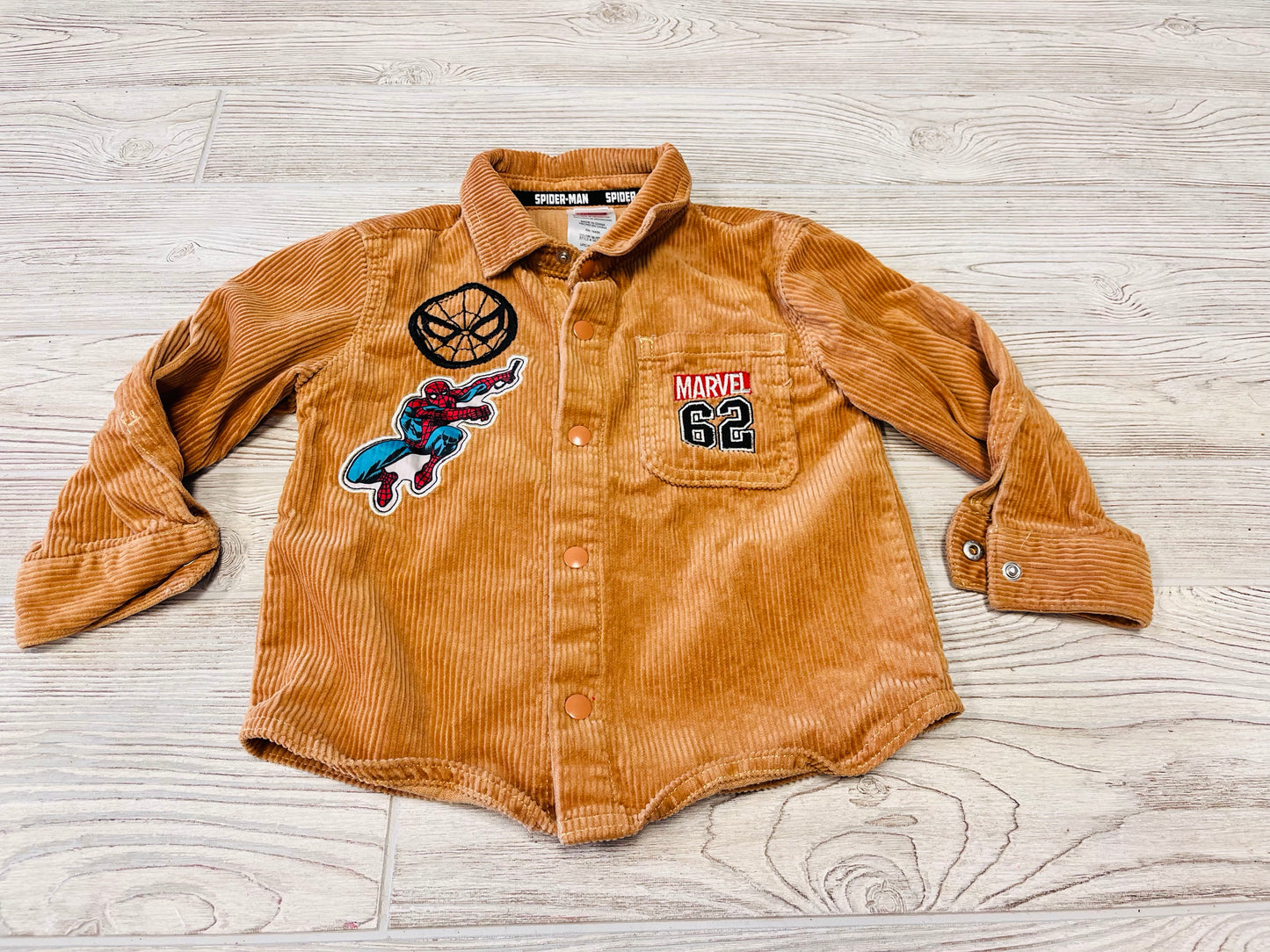 Marvel Spider-Man Button Down Corduroy Shaket