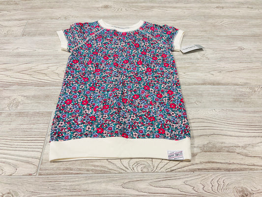 Carter’s Flower Print Short Sleeve Sweatshirt Dress