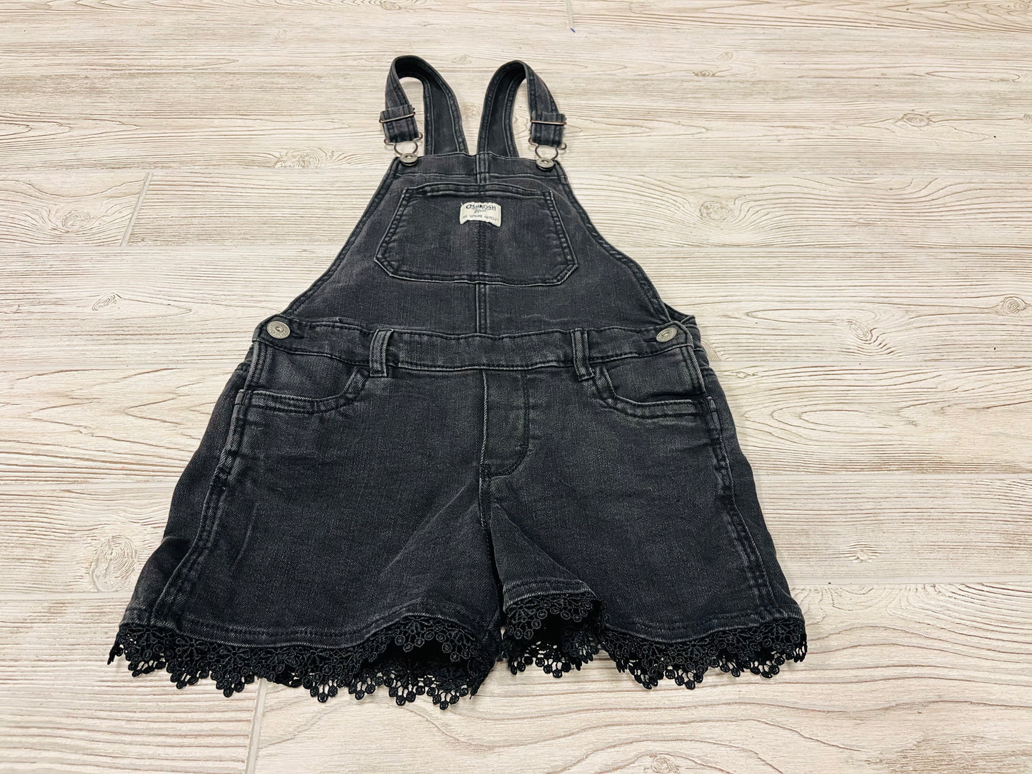OshKosh Black Denim Shortalls