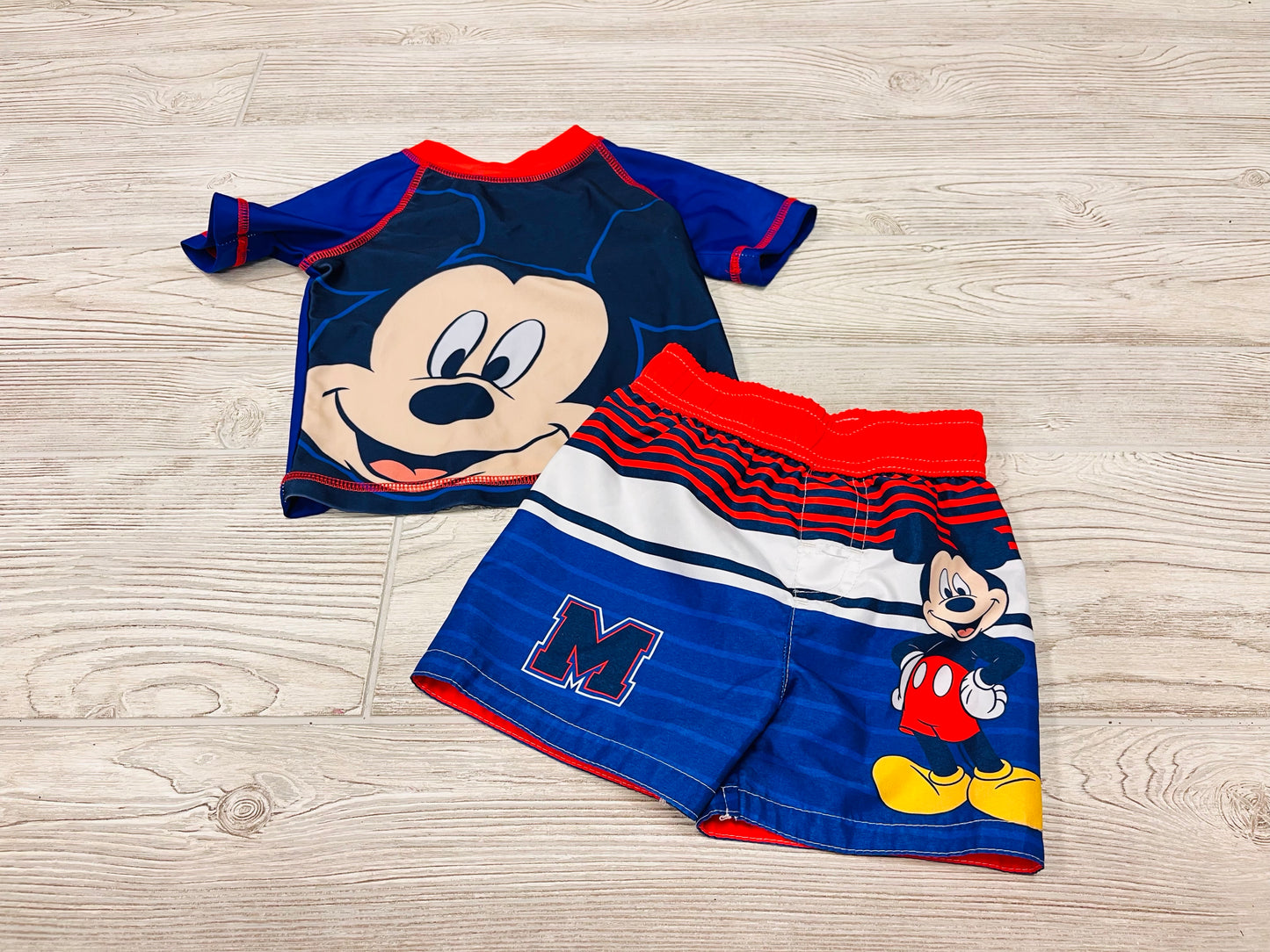 Disney Junior Mickey Mouse Two Piece Swim Outfit