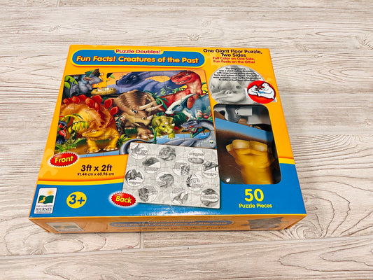 The Learning Journey Fun Facts! Creatures of the Past Floor Puzzle