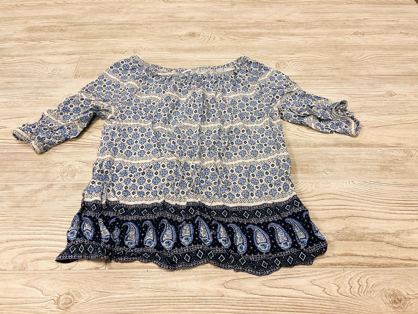 Old Navy Floral Print Long Sleeve Shirt