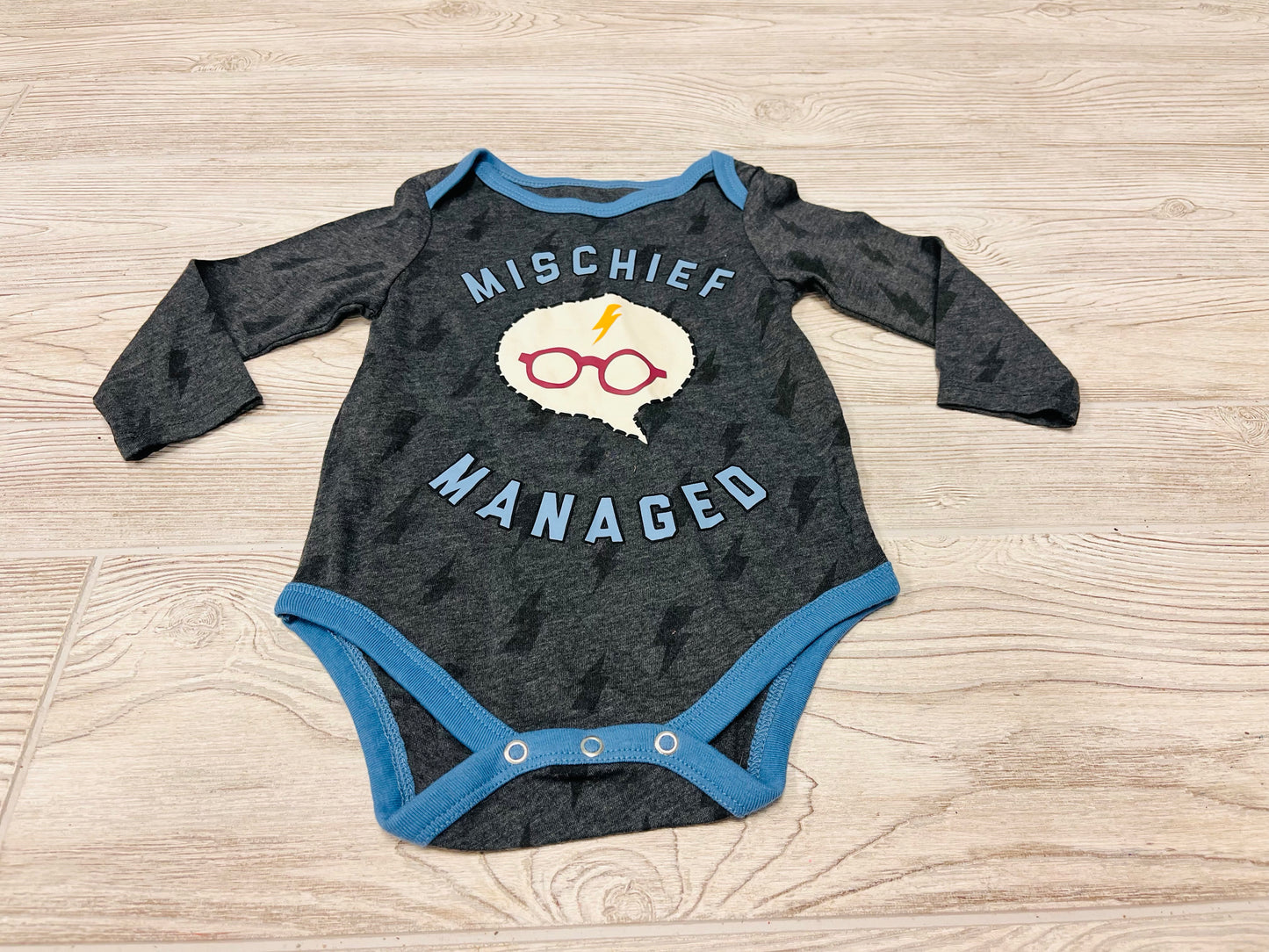Harry Potter “Michief Managed” Long Sleeve Onesie