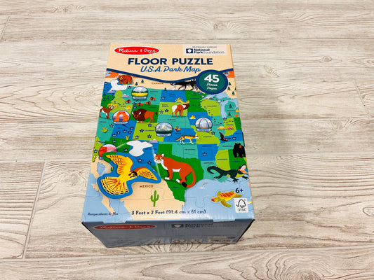 Melissa & Doug Floor Puzzle U.S.A. Park Map