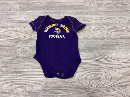 NFL Team Apparel Minnesota Vikings Football Short Sleeve Onesie