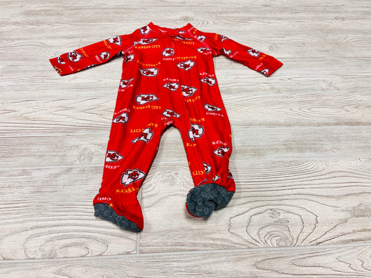 NFL Team Apparel Kansas City Chiefs Zip Up Pajama