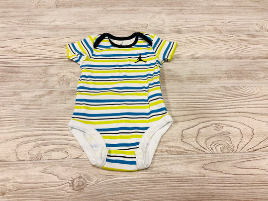 Nike Air Jordan Striped Short Sleeve Onesie