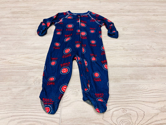 Genuine Merchandise Chicago Cubs Zip Up Pajama