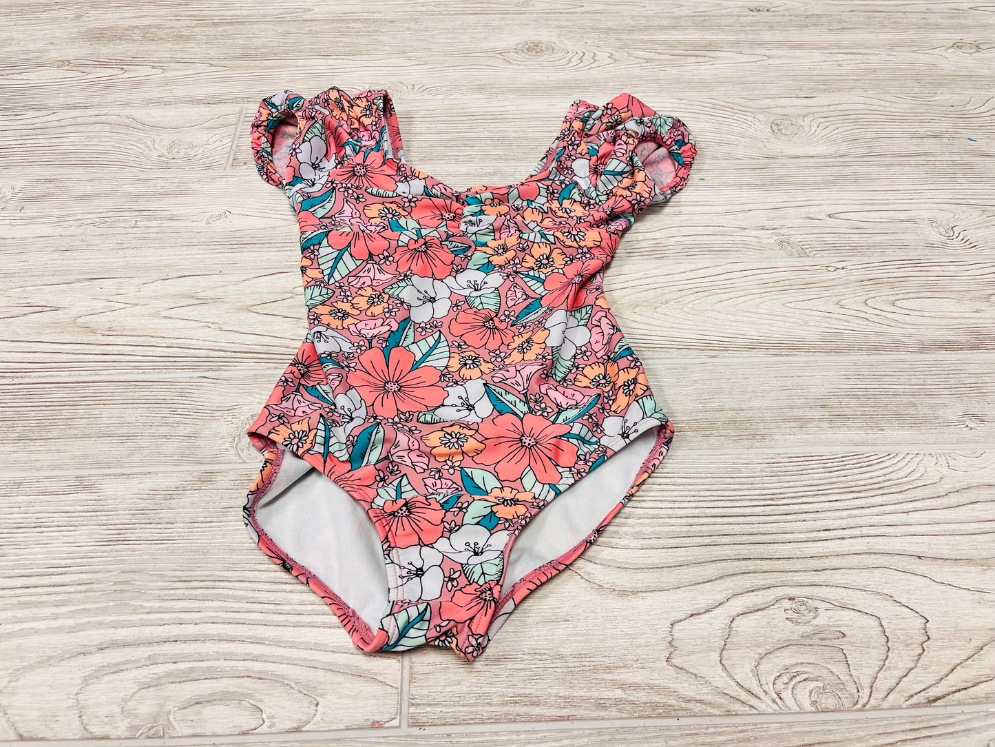 Cat & Jack Flower Print Swimsuit