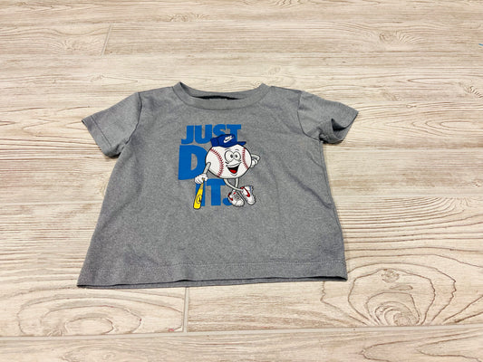 Nike Dri-Fit Baseball Print Athletic Short Sleeve Shirt