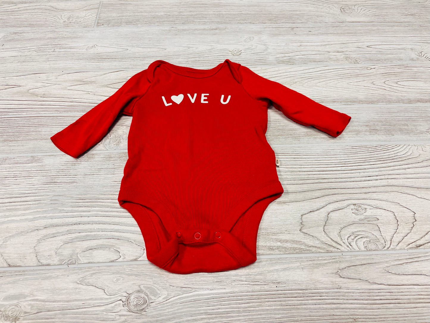 GAP “Love U” Long Sleeve Onesie