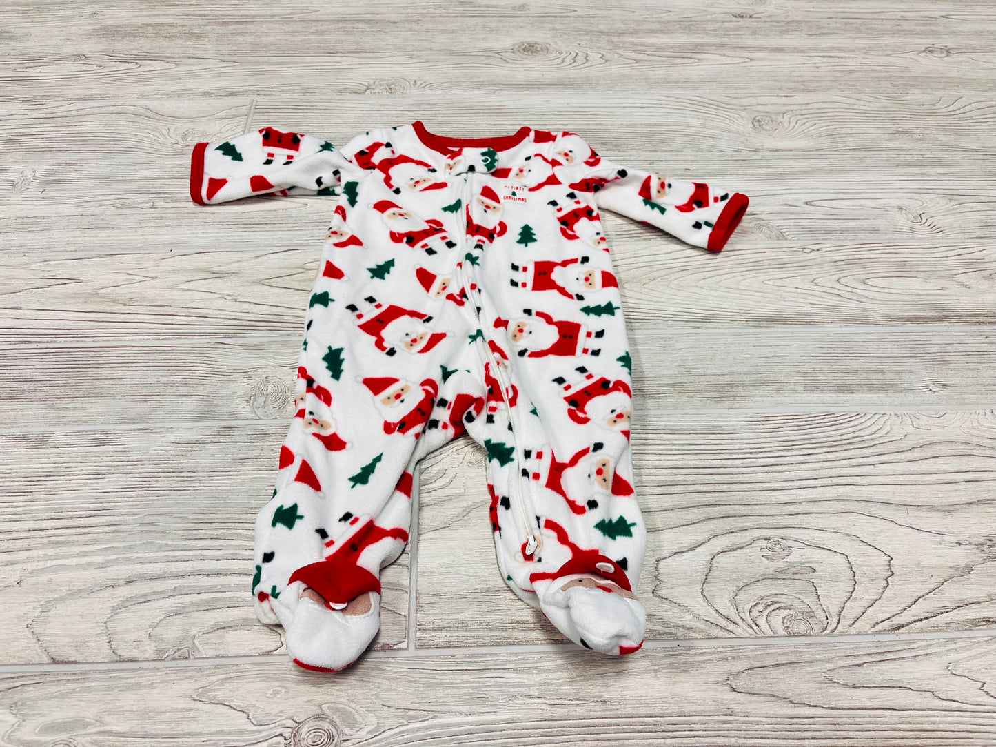 Just One You by Carter’s Santa Zip Up Fleece Pajama