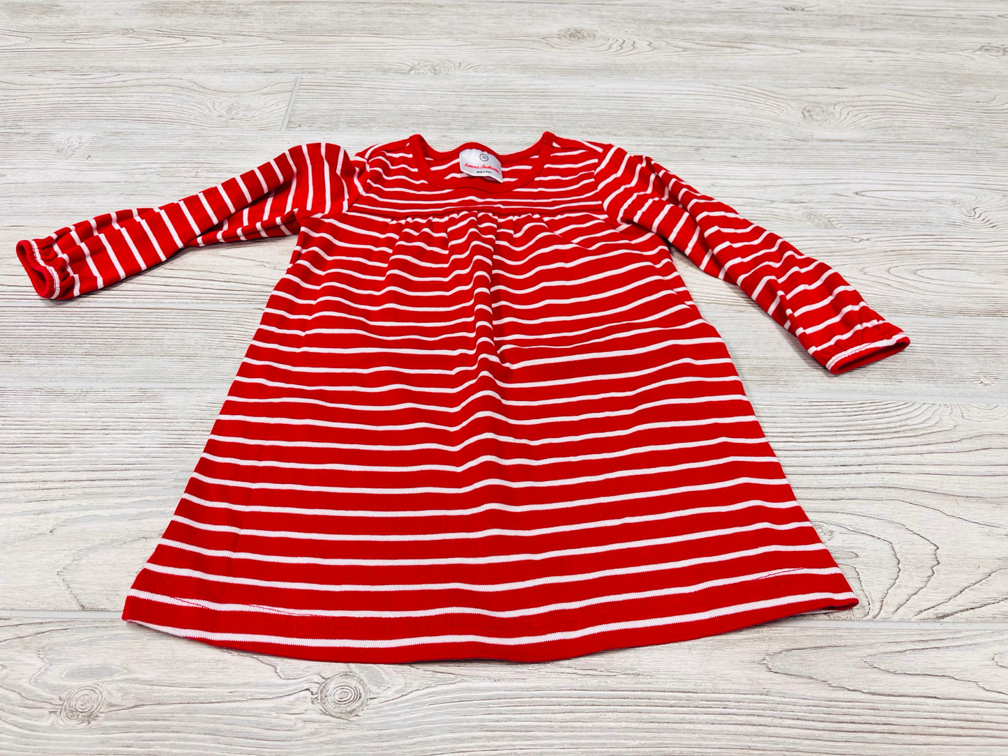 HannaAndersson Striped Long Sleeve Dress