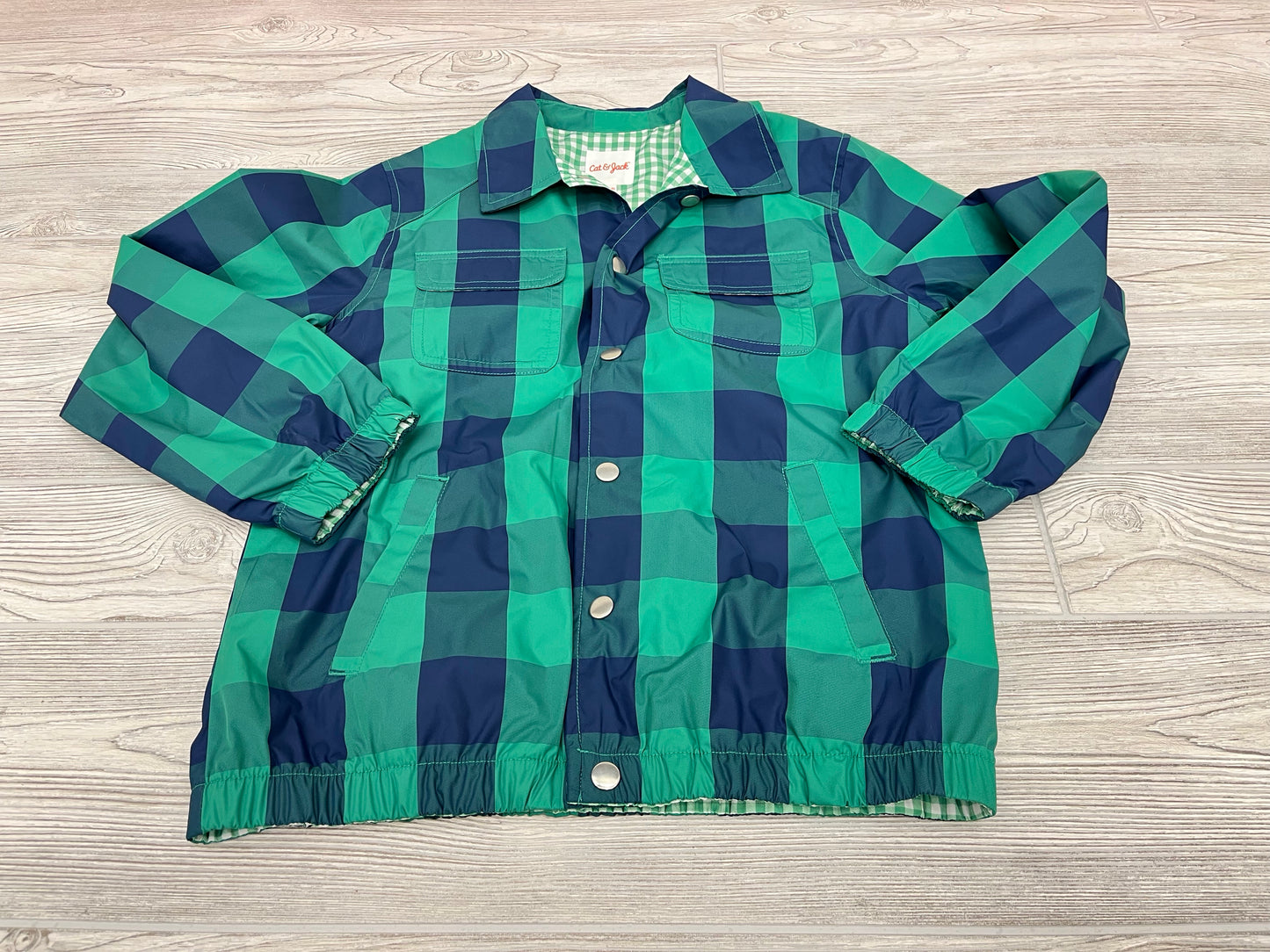 Cat & Jack Boys Button Down Raincoat