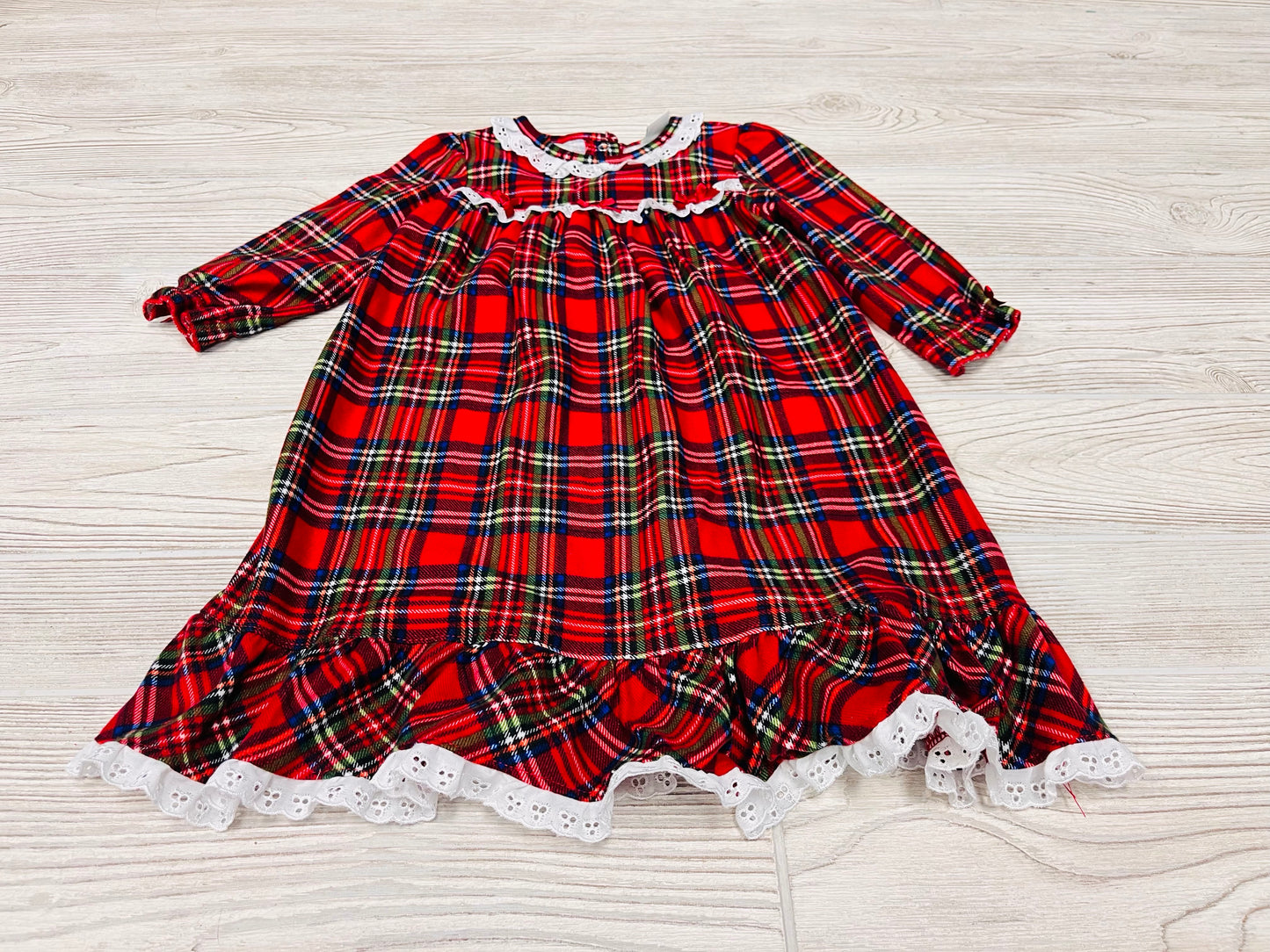 Little Me Flannel Pajama Dress